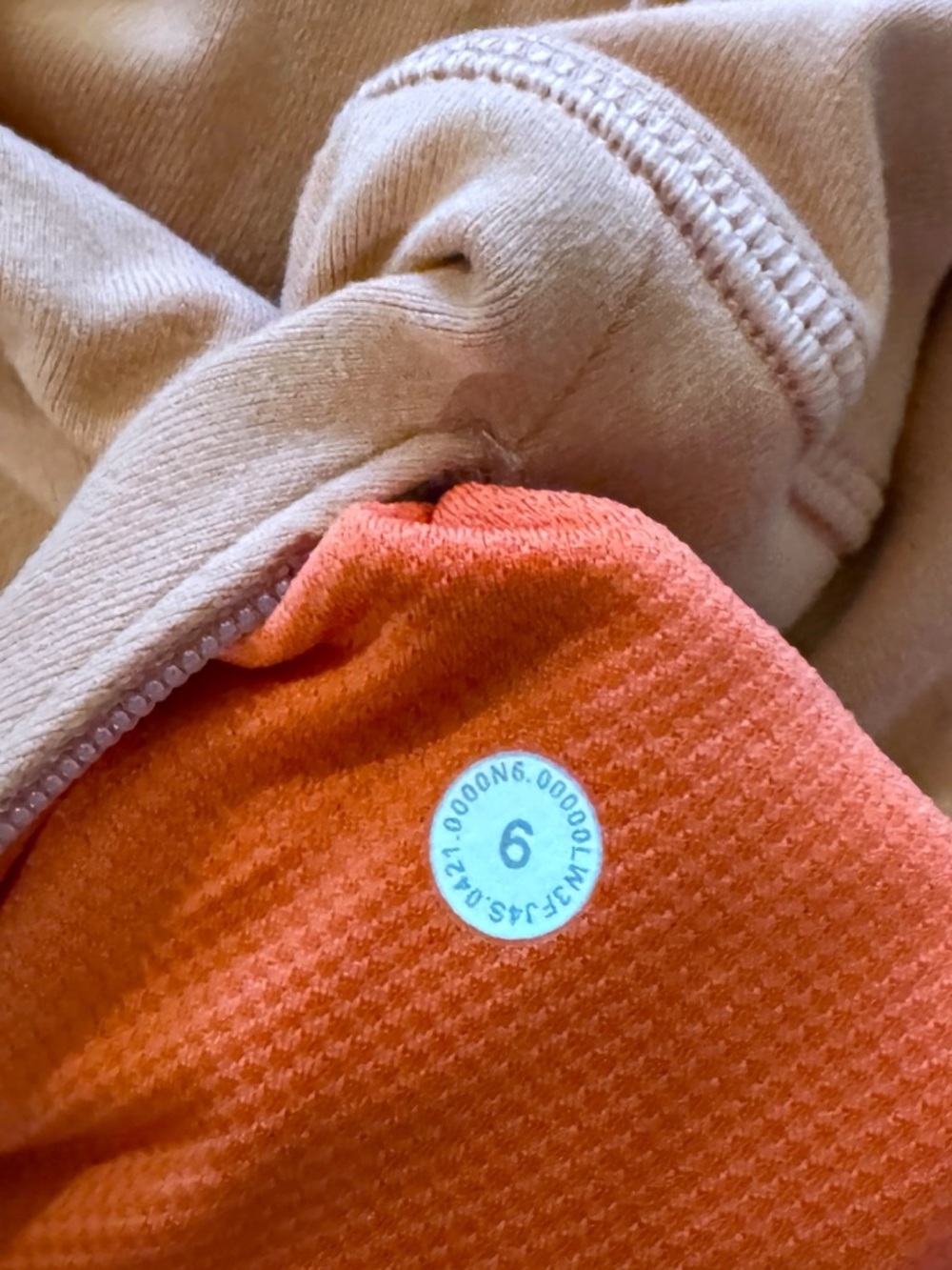 Lululemon Ready to Rulu Funnel Neck Pullover - Peach Pink Savannah - Size 6 EUC - Picture 9 of 9